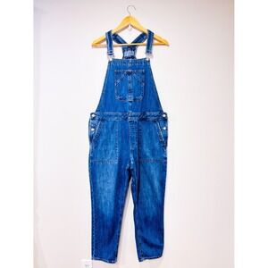 GAP Blue denim overalls | Relaxed casual utility | Large